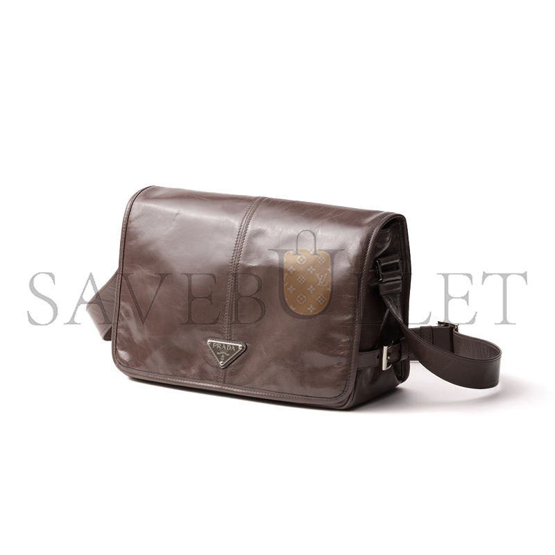 PRADA LEATHER SHOULDER BAG 2VD07 (30*20*11cm) PRADA LEATHER SHOULDER BAG 2VD07 (30*20*11cm)